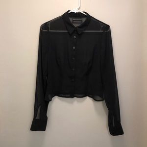 Urban outfitters sheer button down